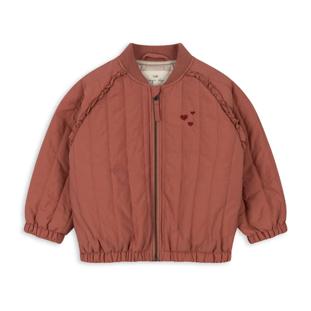 Konges Sloejd :: Juno Frill Bomber Jacket Canyon Rose