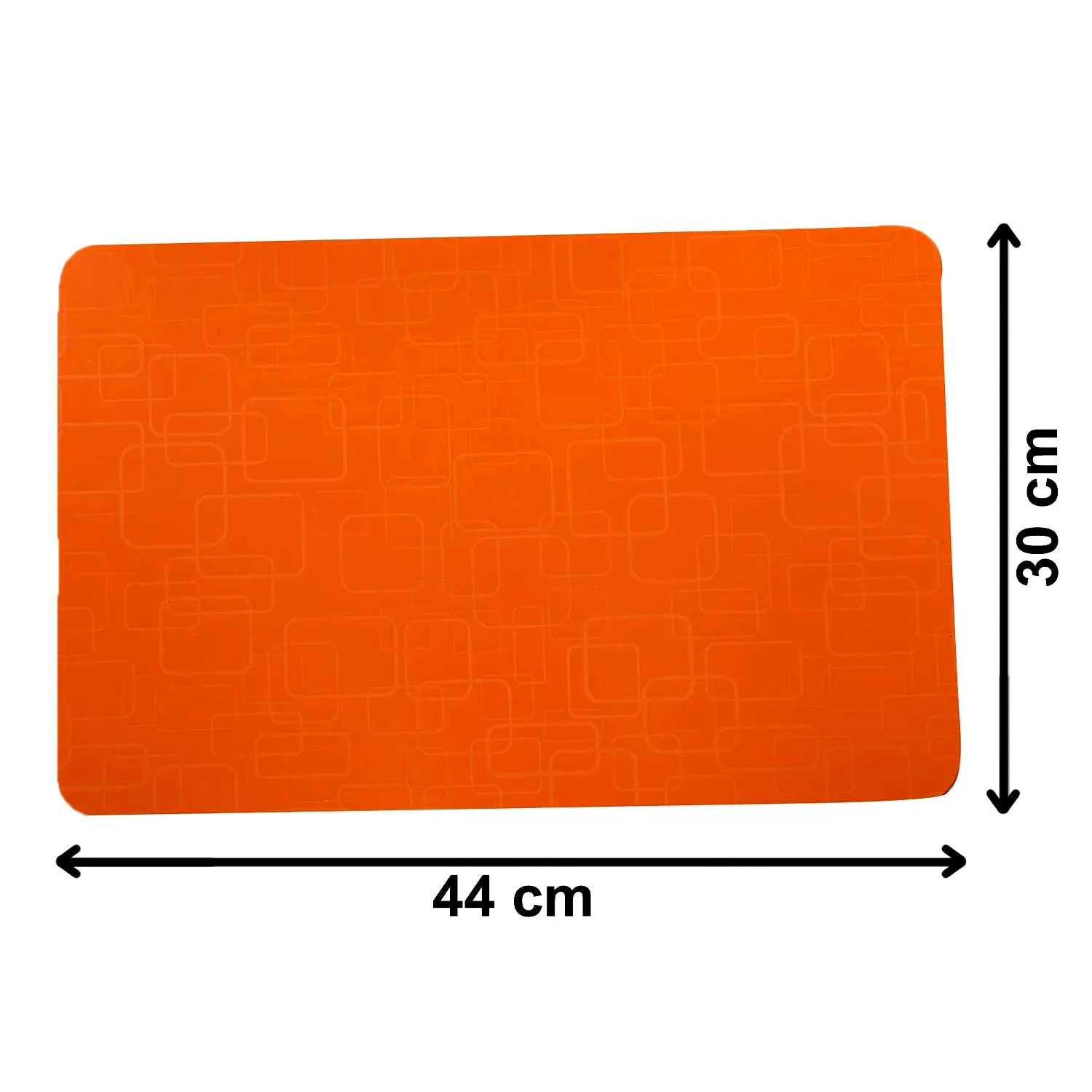 Kuber Industries PVC Refrigerator/Fridge Drawer Mat, Set of 6 (Orange), Standard (HS39KUBMART021969)