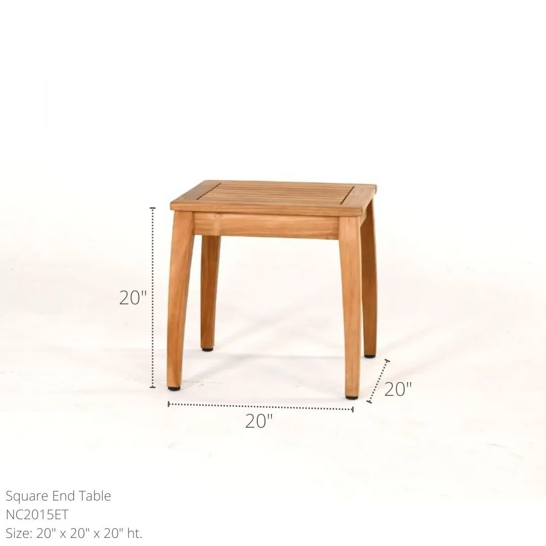 Laguna Teak Square End Table