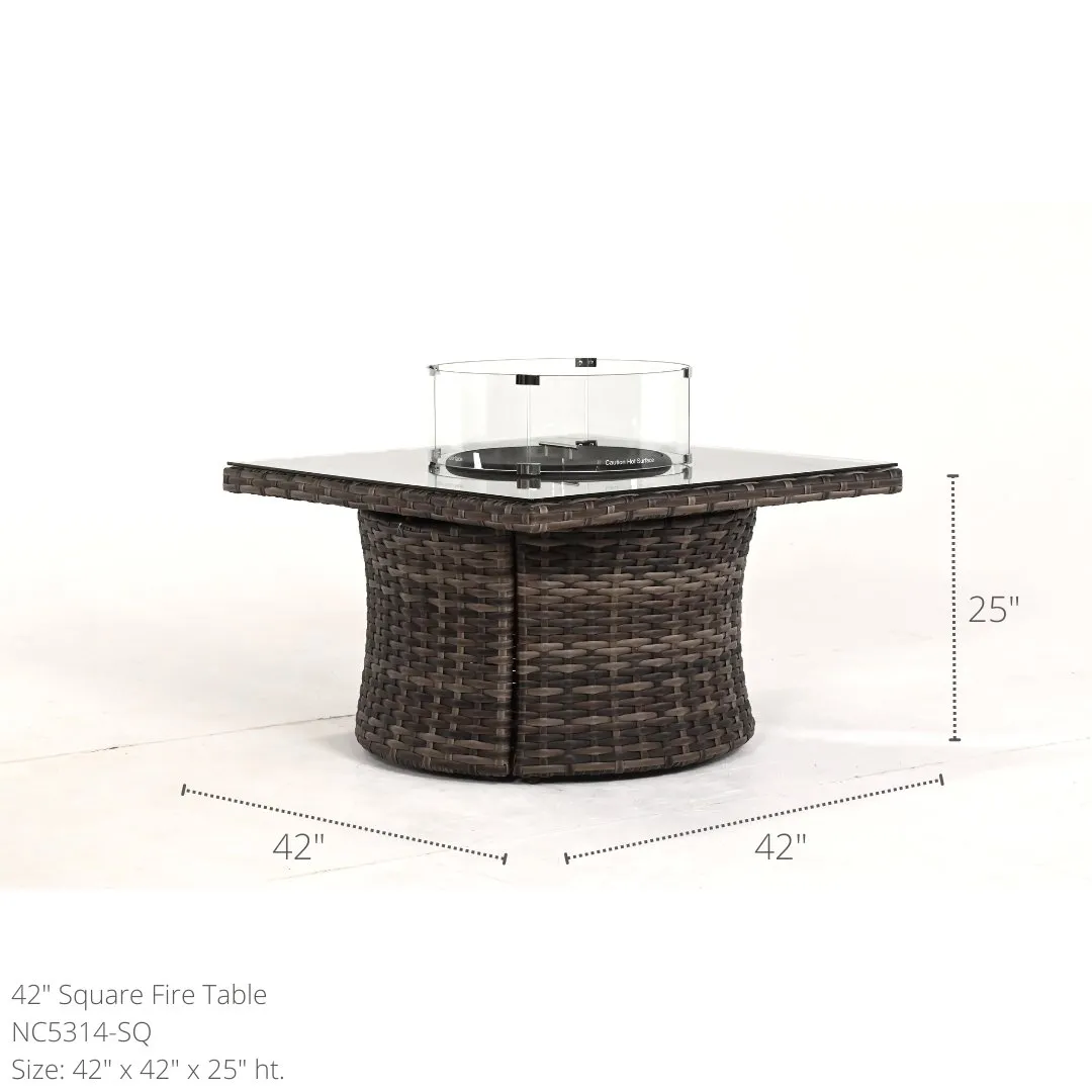 Lakeside 42" Square Fire Table