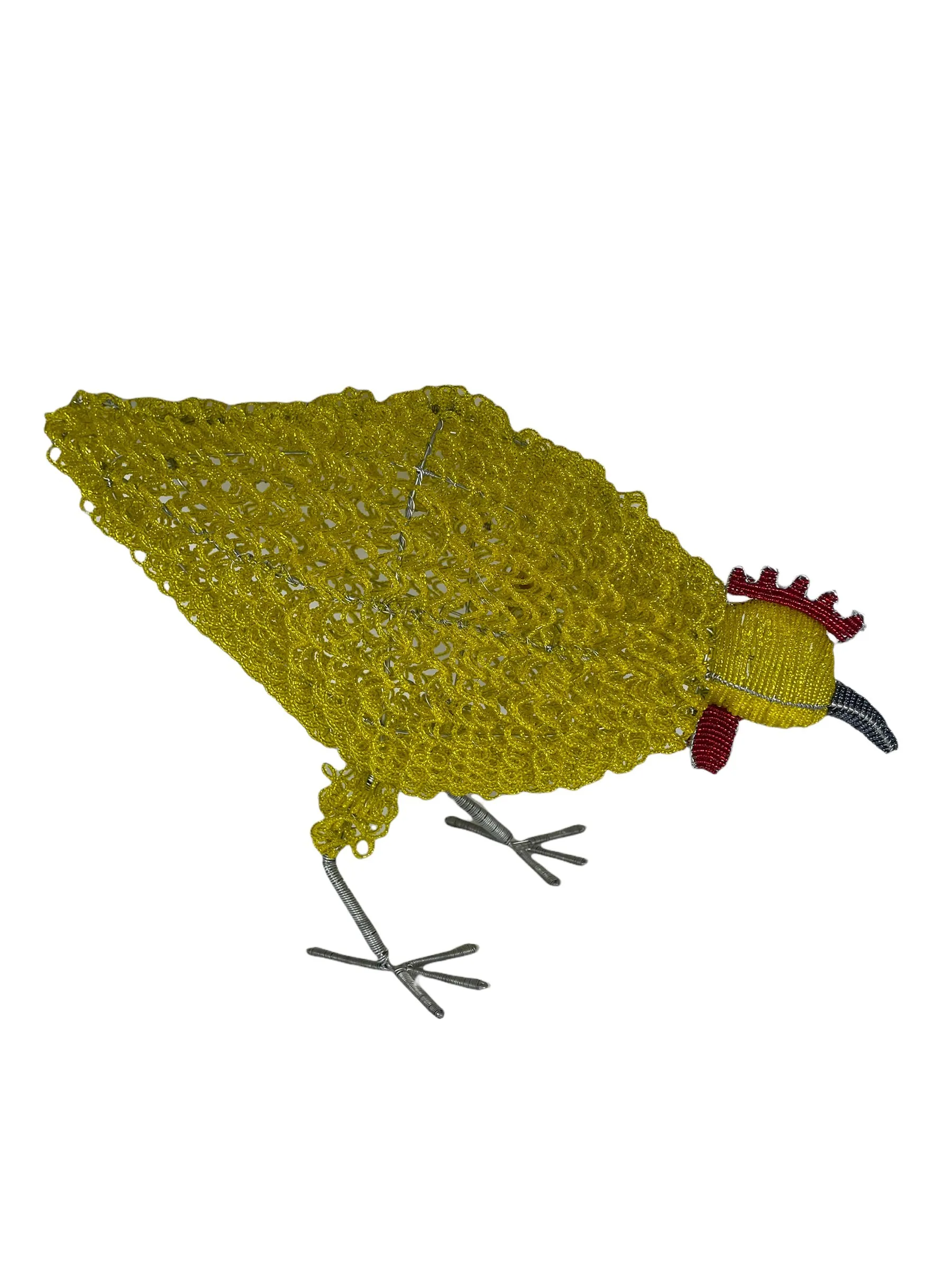 Leaning Beaded Chicken 16''