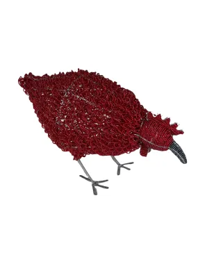 Leaning Beaded Chicken 16''