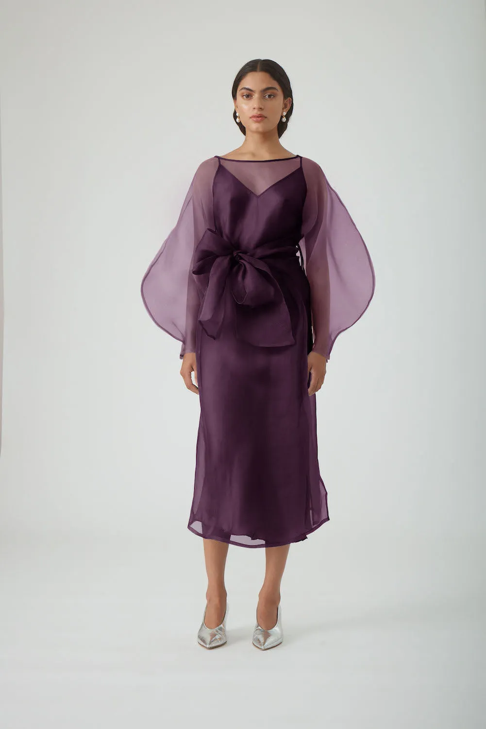 LIBA DRESS - AUBERGINE