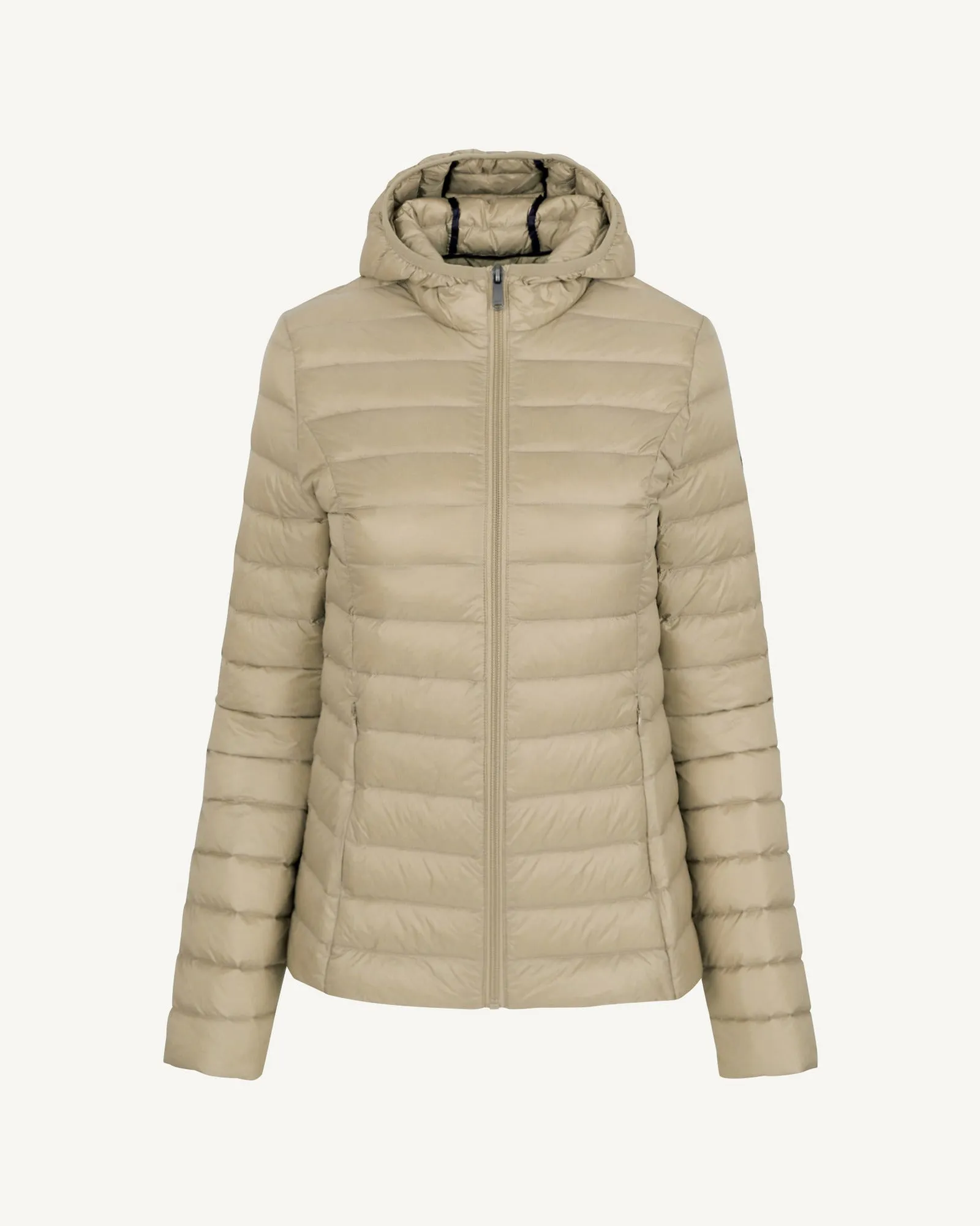 Lightweight hooded down jacket Beige Cloe