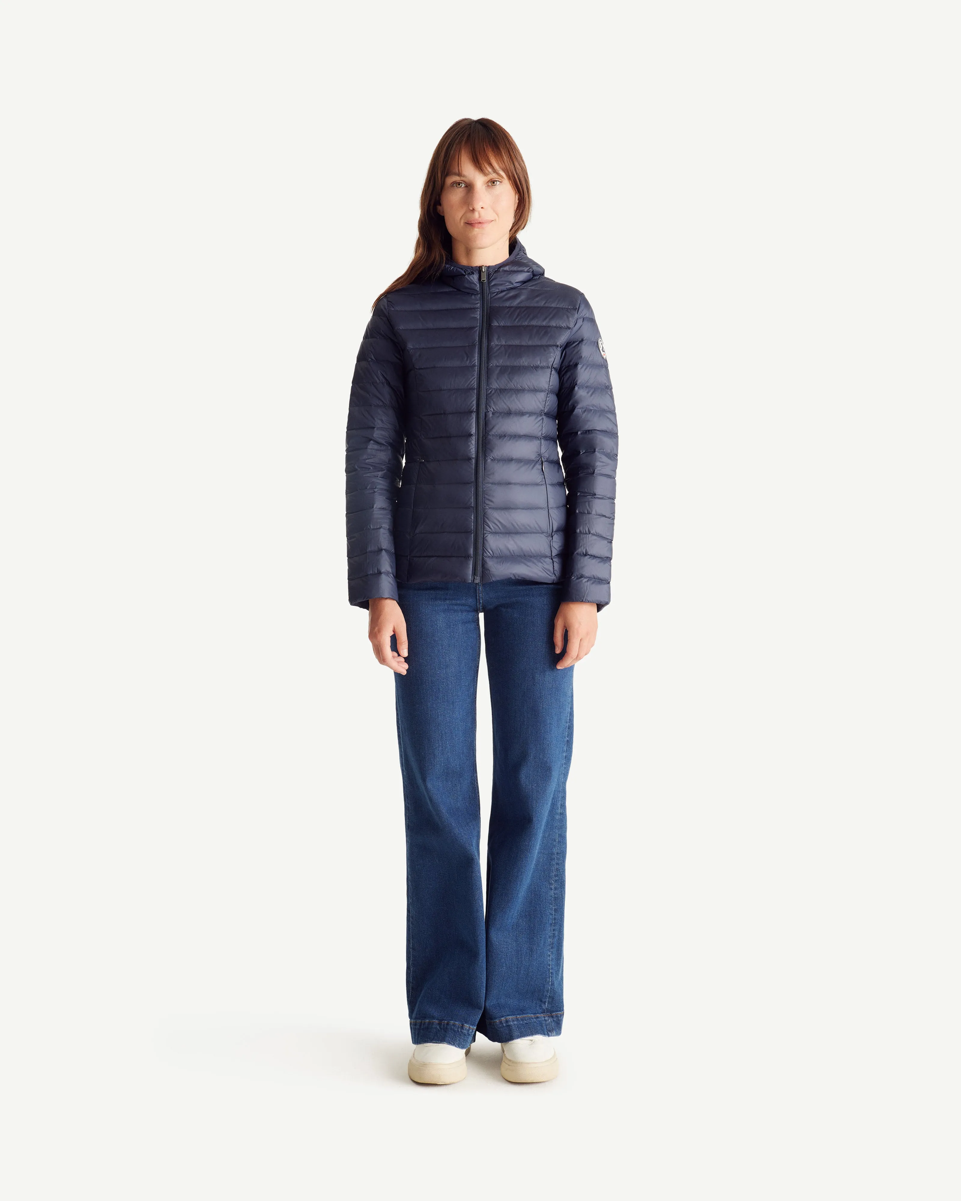 Lightweight hooded down jacket Navy Cloe