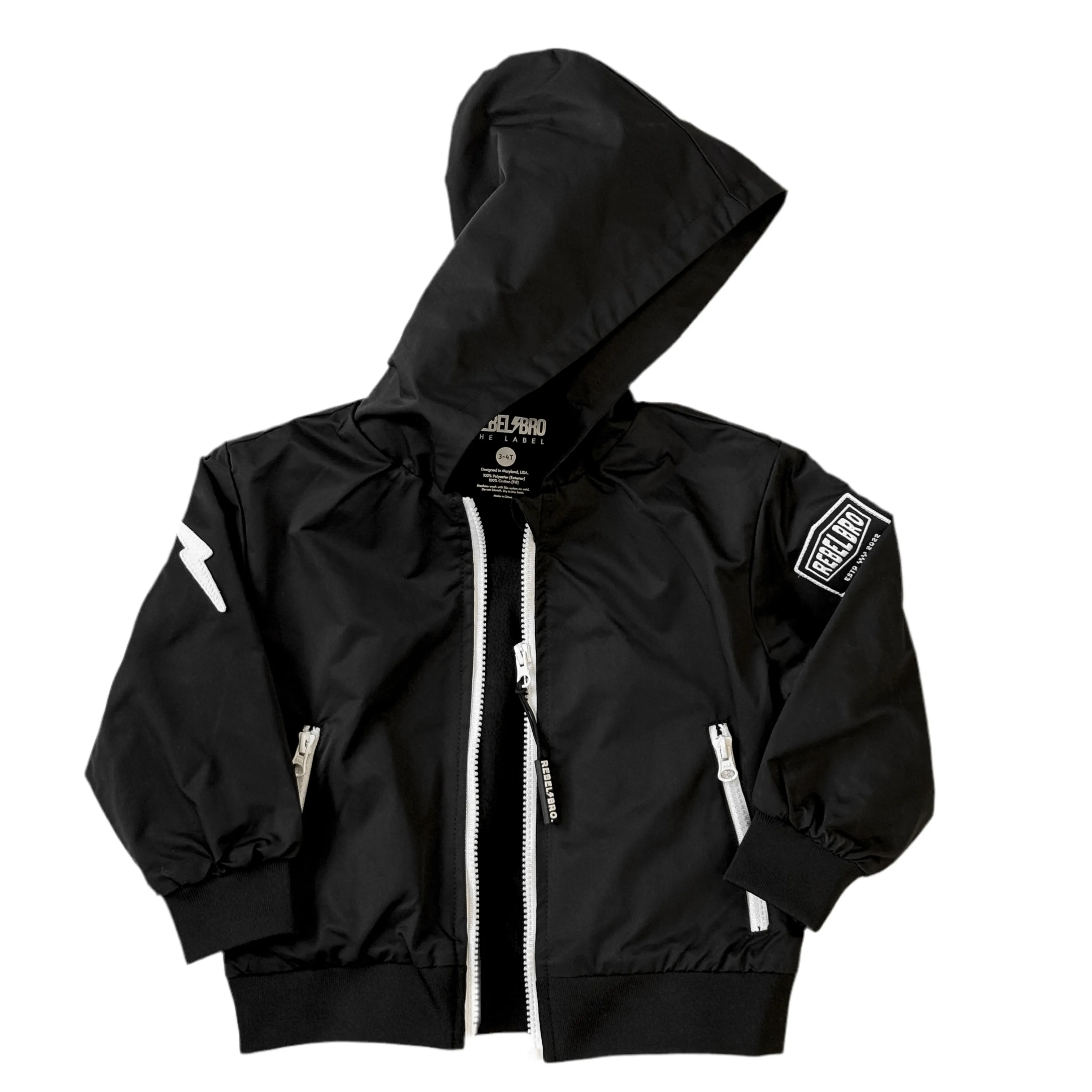 Live Fast Hydro Bomber Jacket in Black