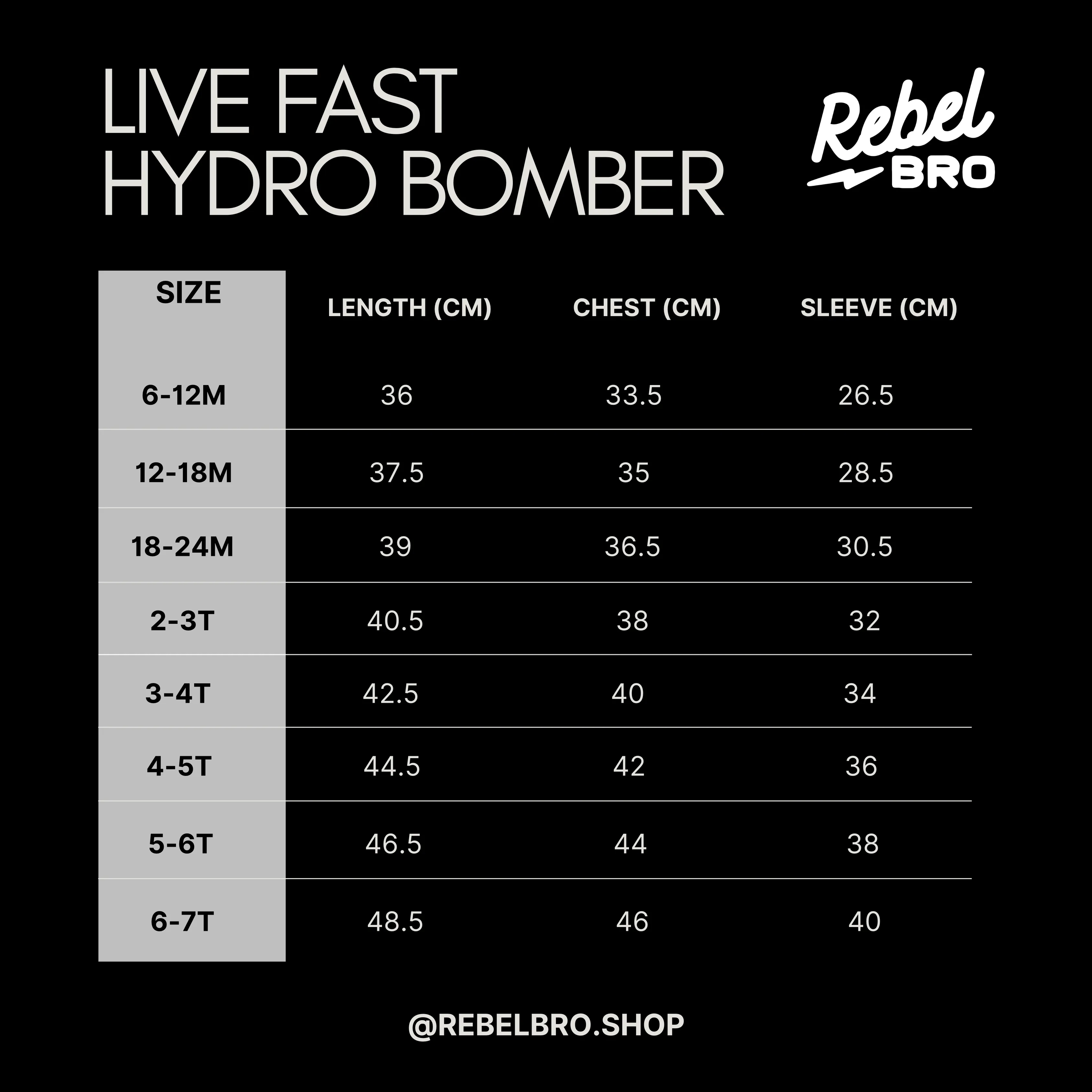 Live Fast Hydro Bomber Jacket in Black