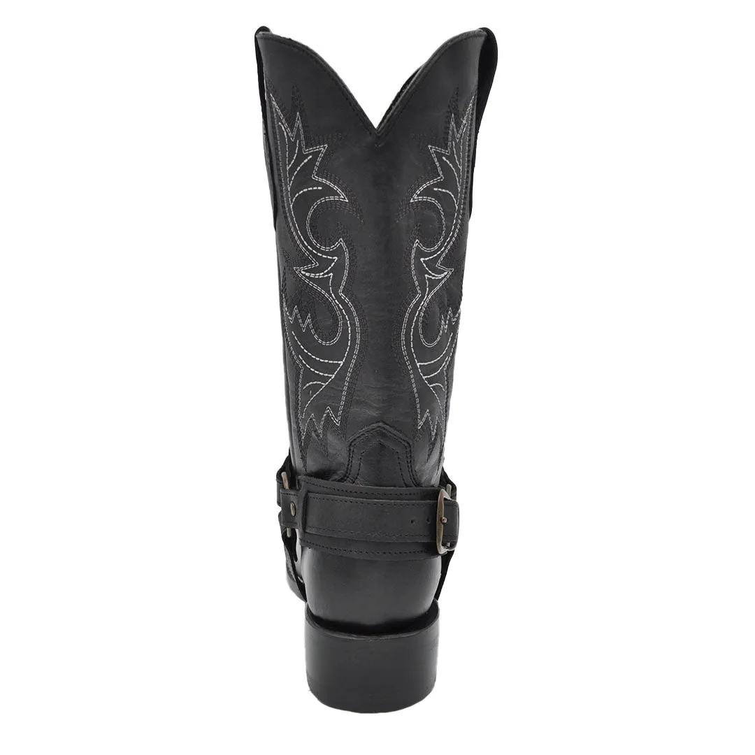 Luma Diana Women's Bulldog Black Square Toe Western Boots