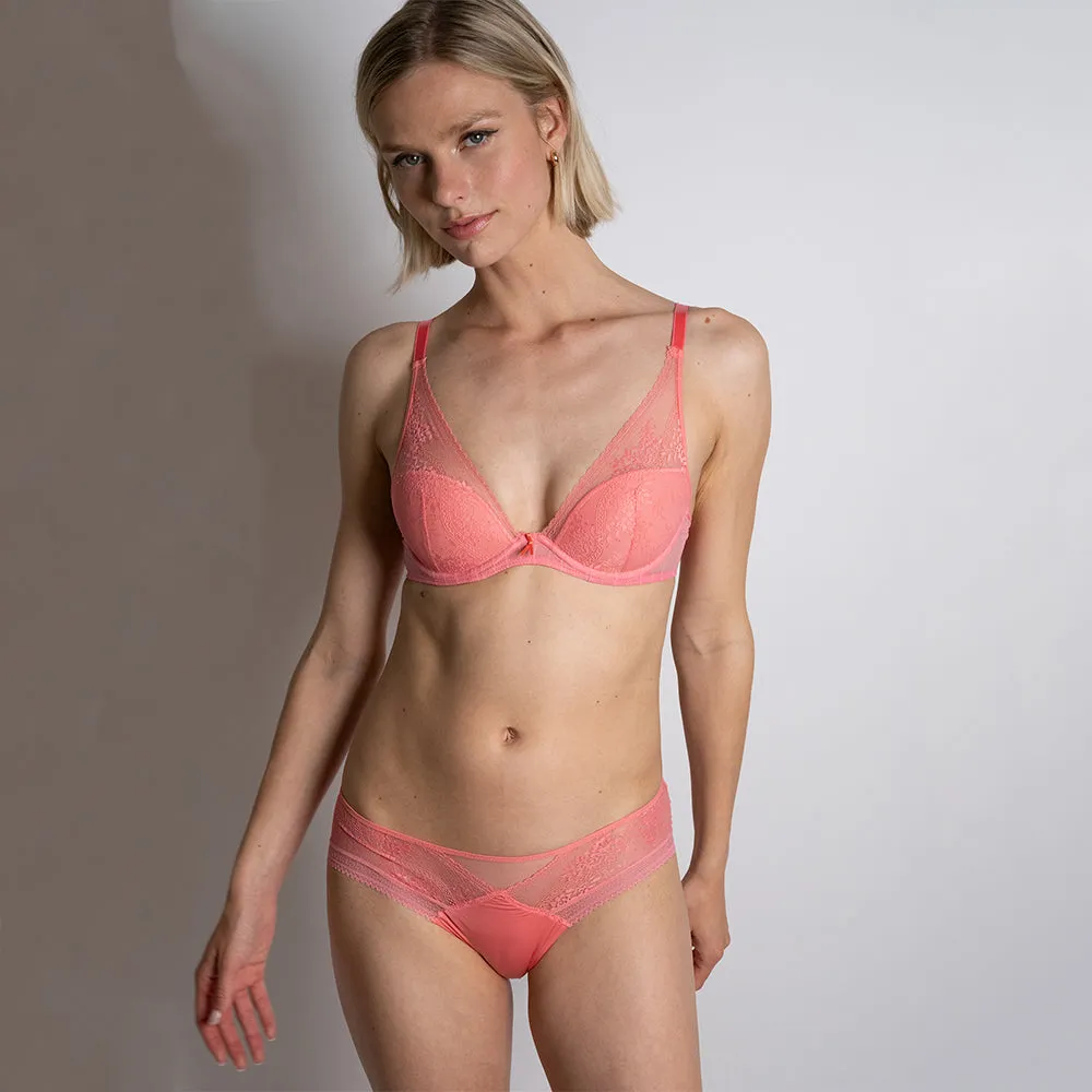 Maddie Grapefruit Plunge T-Shirt Bra