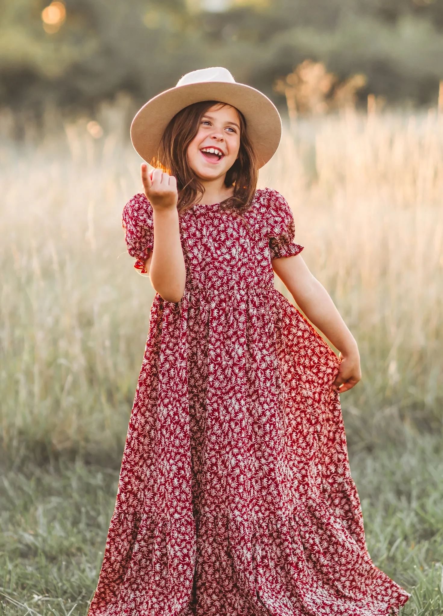 Mae Maxi Dress (whimsy red)