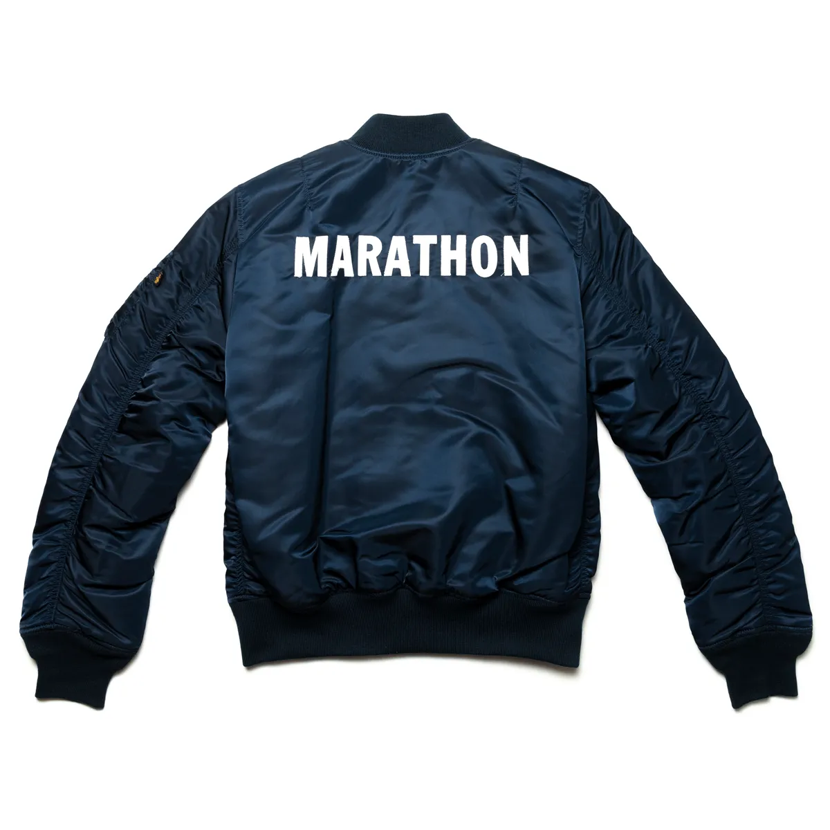 Marathon Bomber Jacket - Navy / White