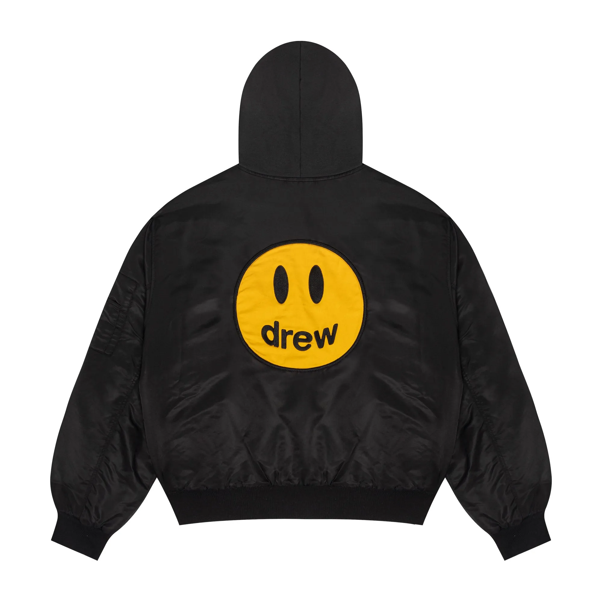 mascot hooded bomber jacket - black