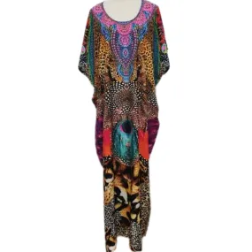 Maya Embellished Silk Mix kaftan 14-28