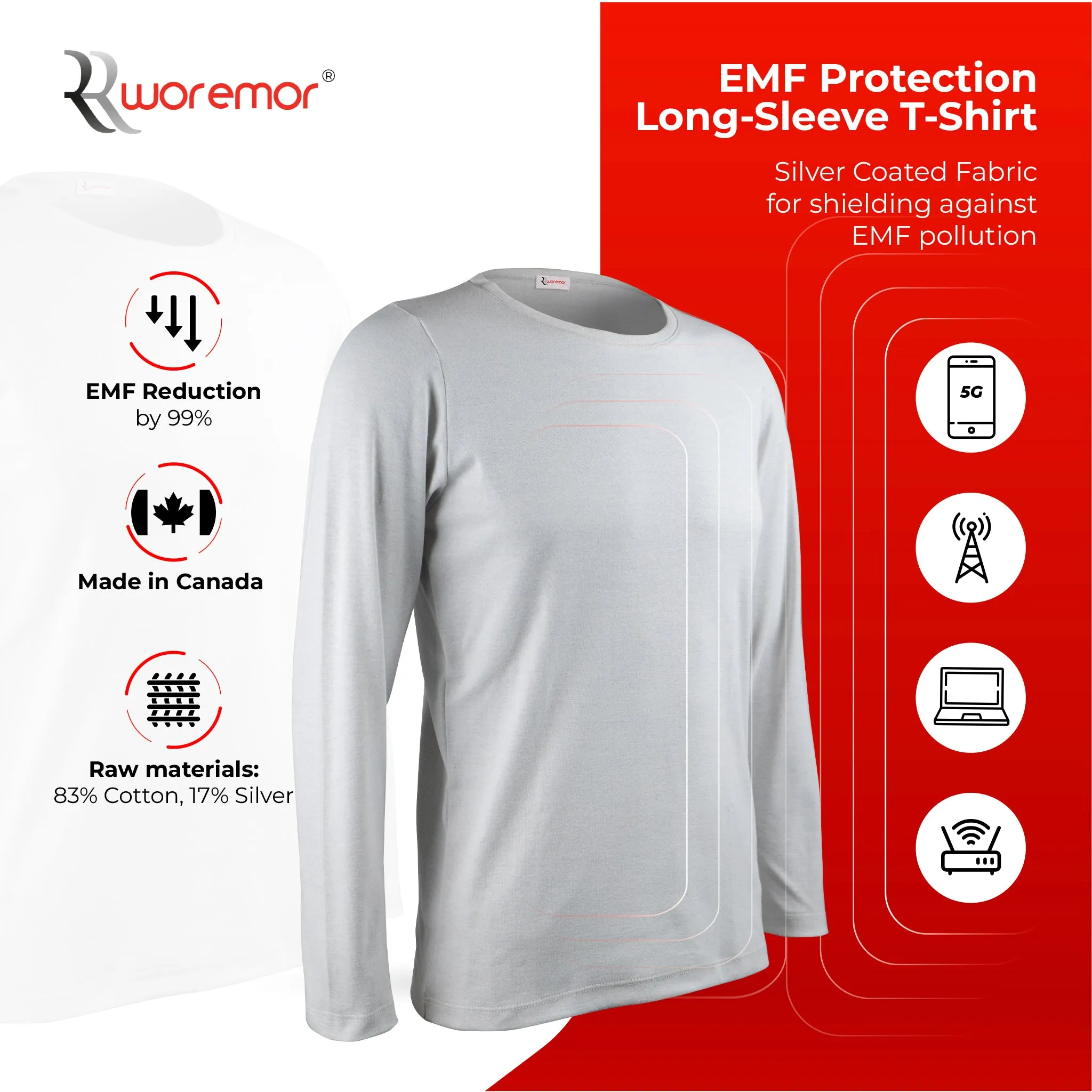 Men's EMF Protection Long-Sleeve T-Shirt