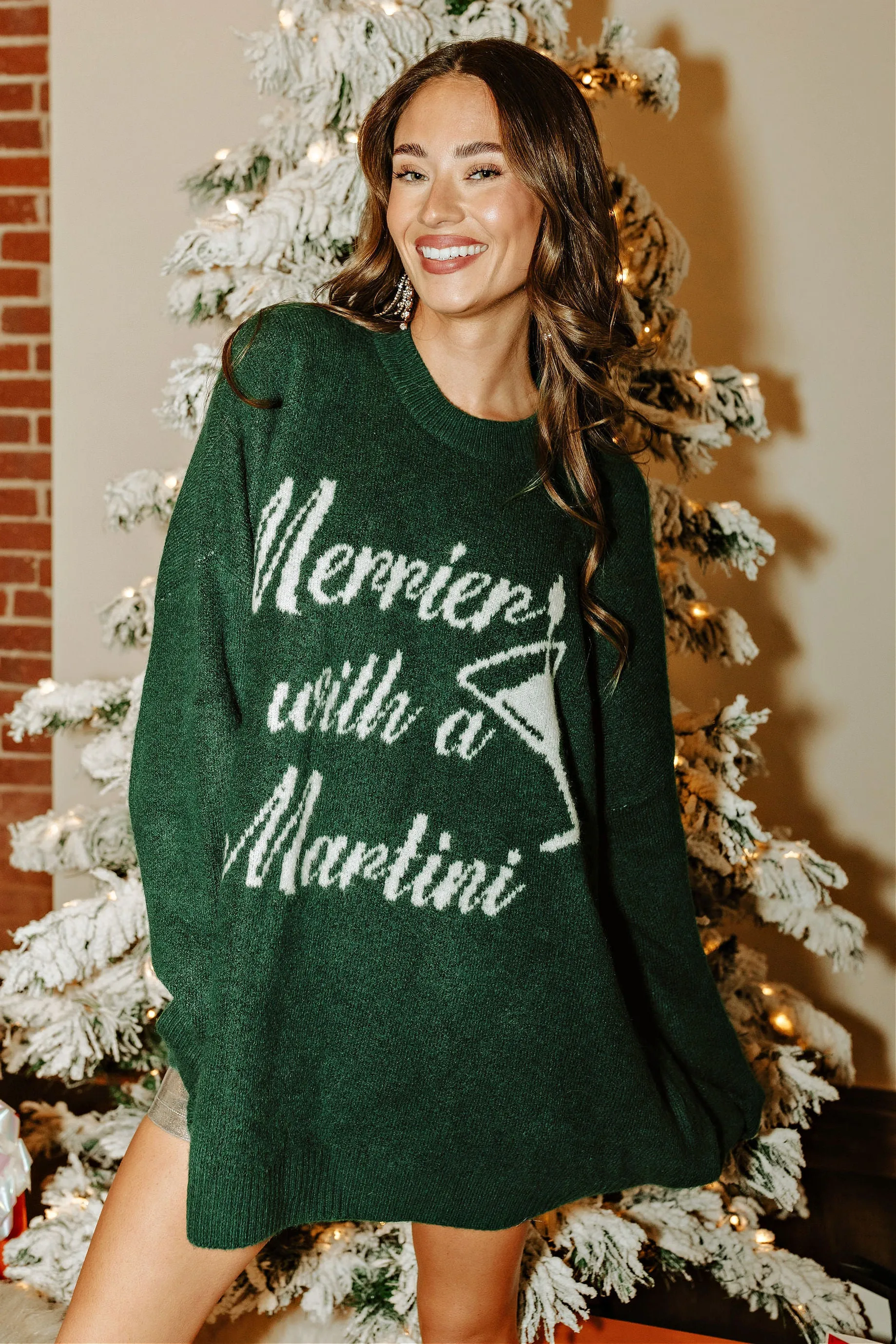 “Merrier with a Martini" Sweater by Show Me Your Mumu