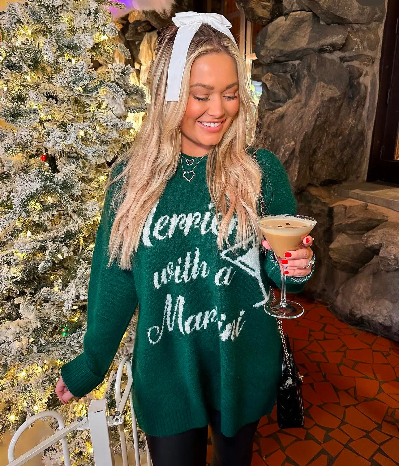 “Merrier with a Martini" Sweater by Show Me Your Mumu