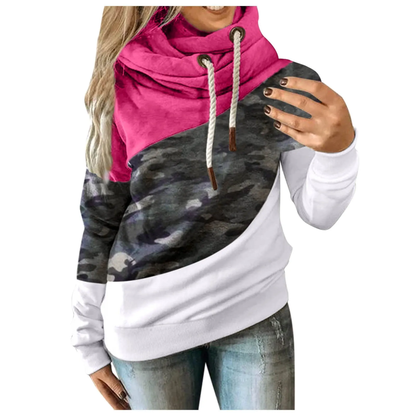 Middle Camouflage Hoodie Sweatshirt