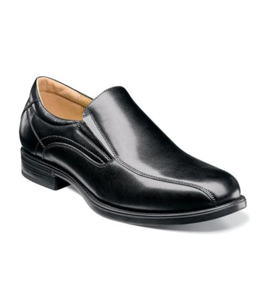 Midtown Bike Toe Slip On in Black Smooth by Florsheim