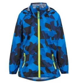 Mini Mac In A Sac Kids Packable Waterproof Jacket - Blue Camo