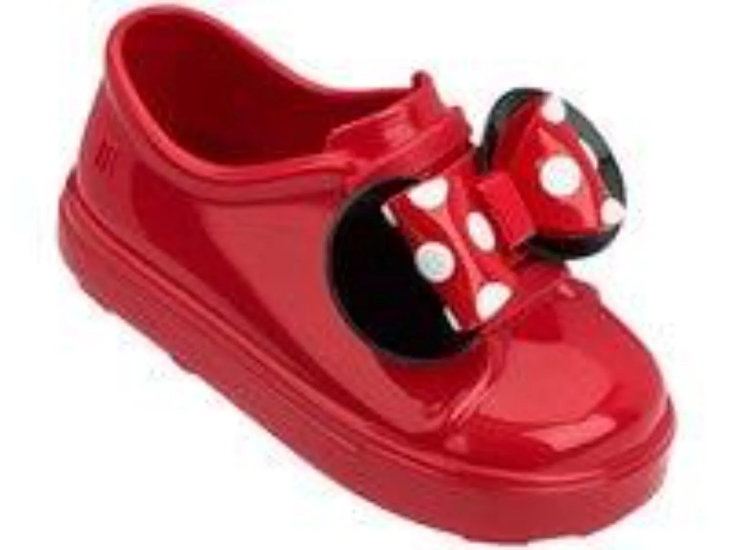 Mini Melissa Girls Disney Minnie Mouse RED Slip-On Sneakers