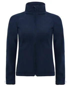 Navy - B&C Hooded softshell /women