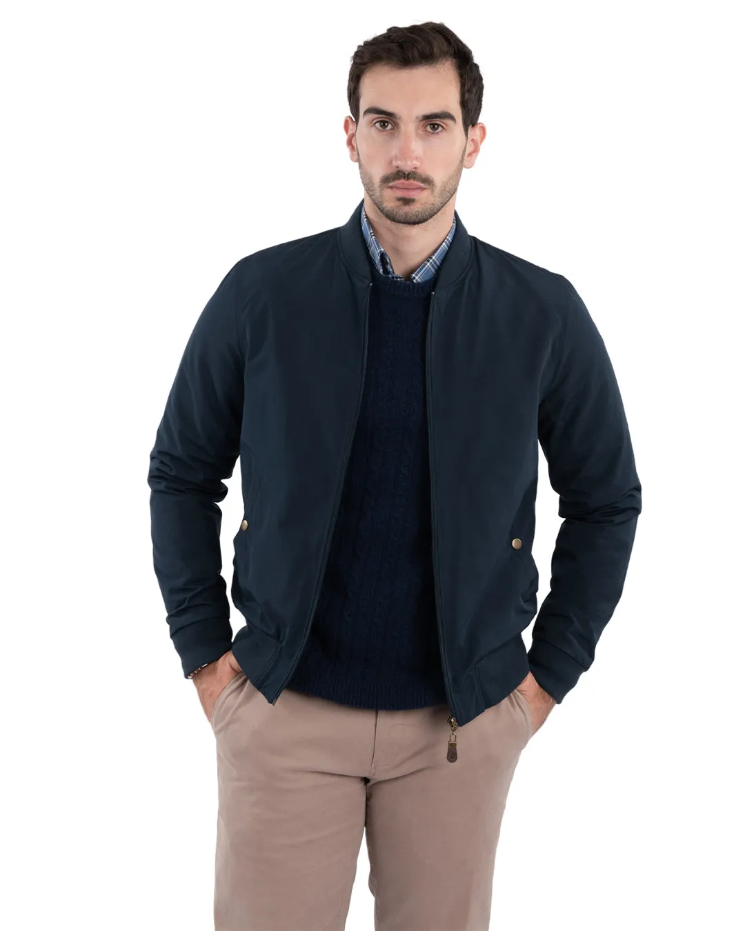 Navy Bomber Jacket