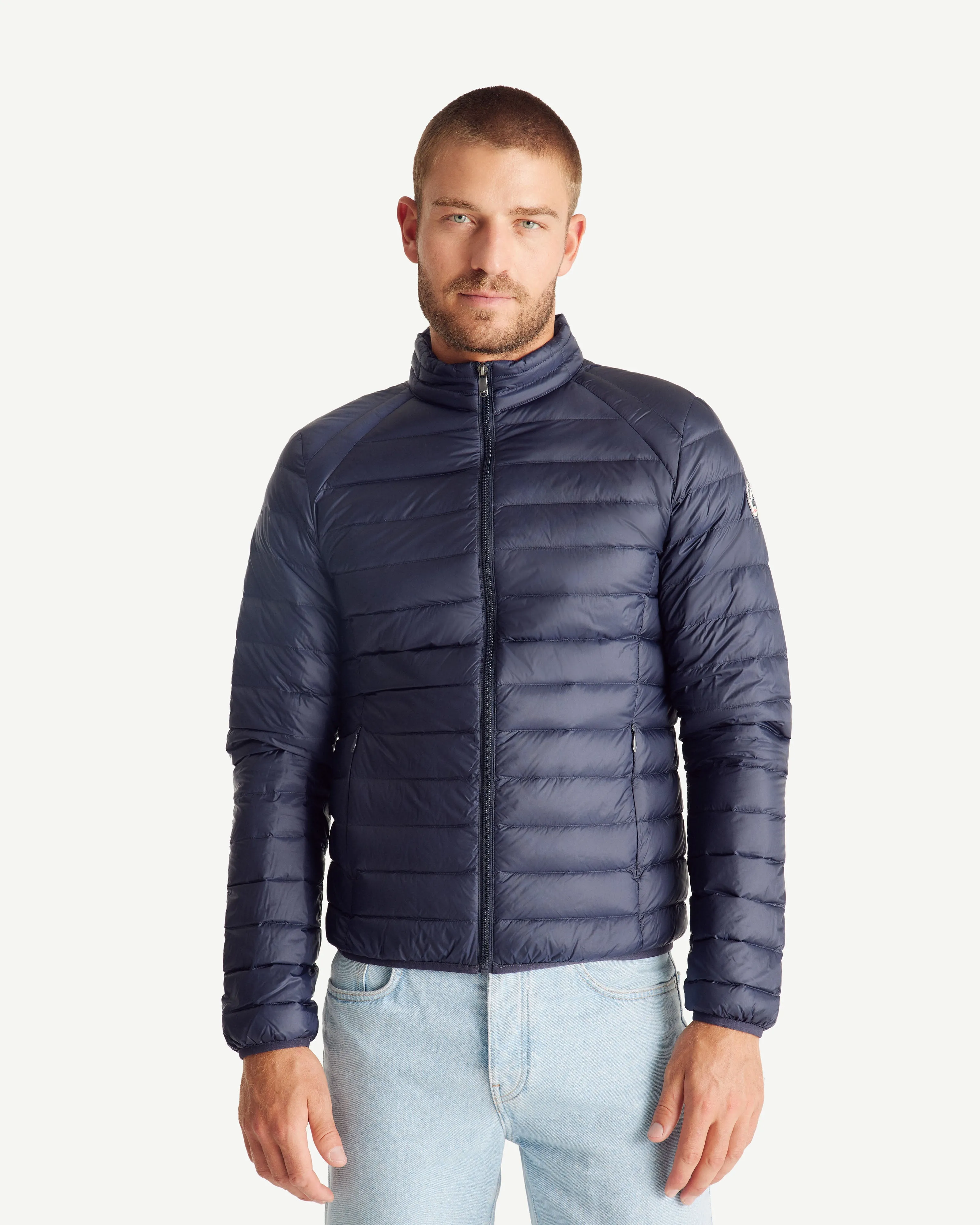 Navy Lightweight down jacket Mat