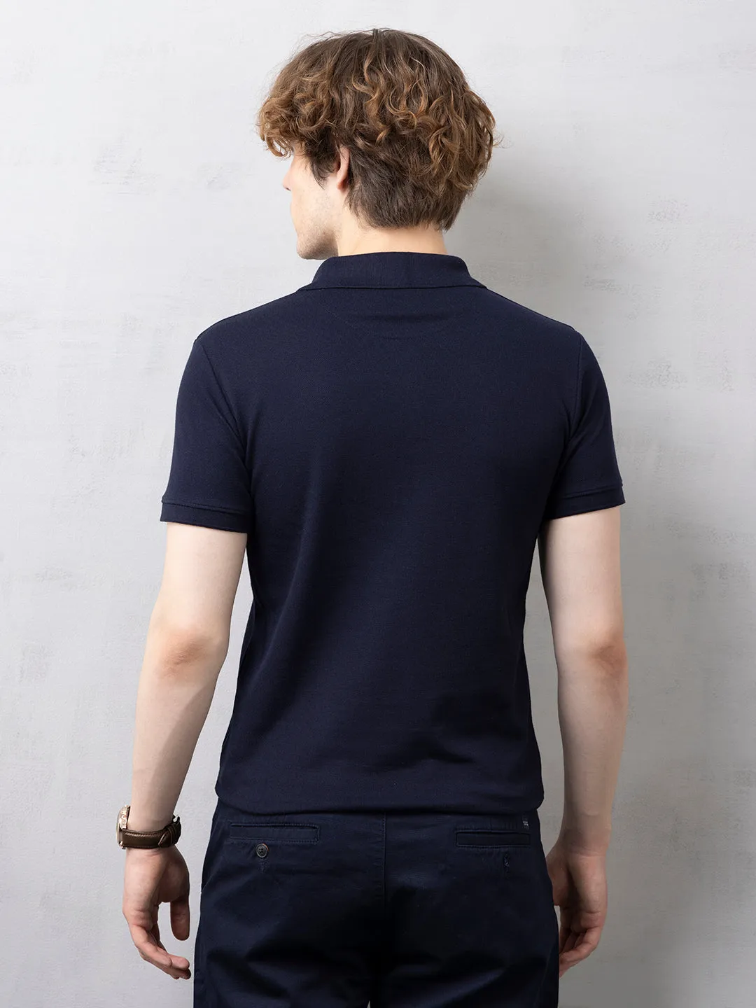 Navy Plain T-Shirt