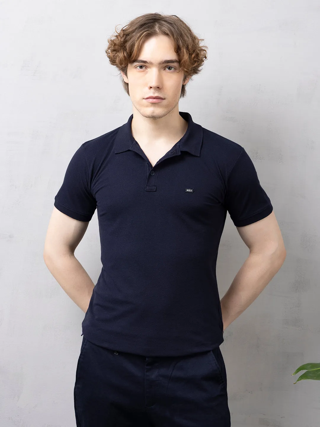 Navy Plain T-Shirt