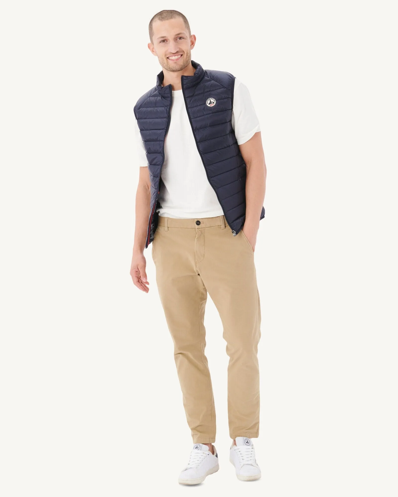 Navy Sleeveless down jacket Tom