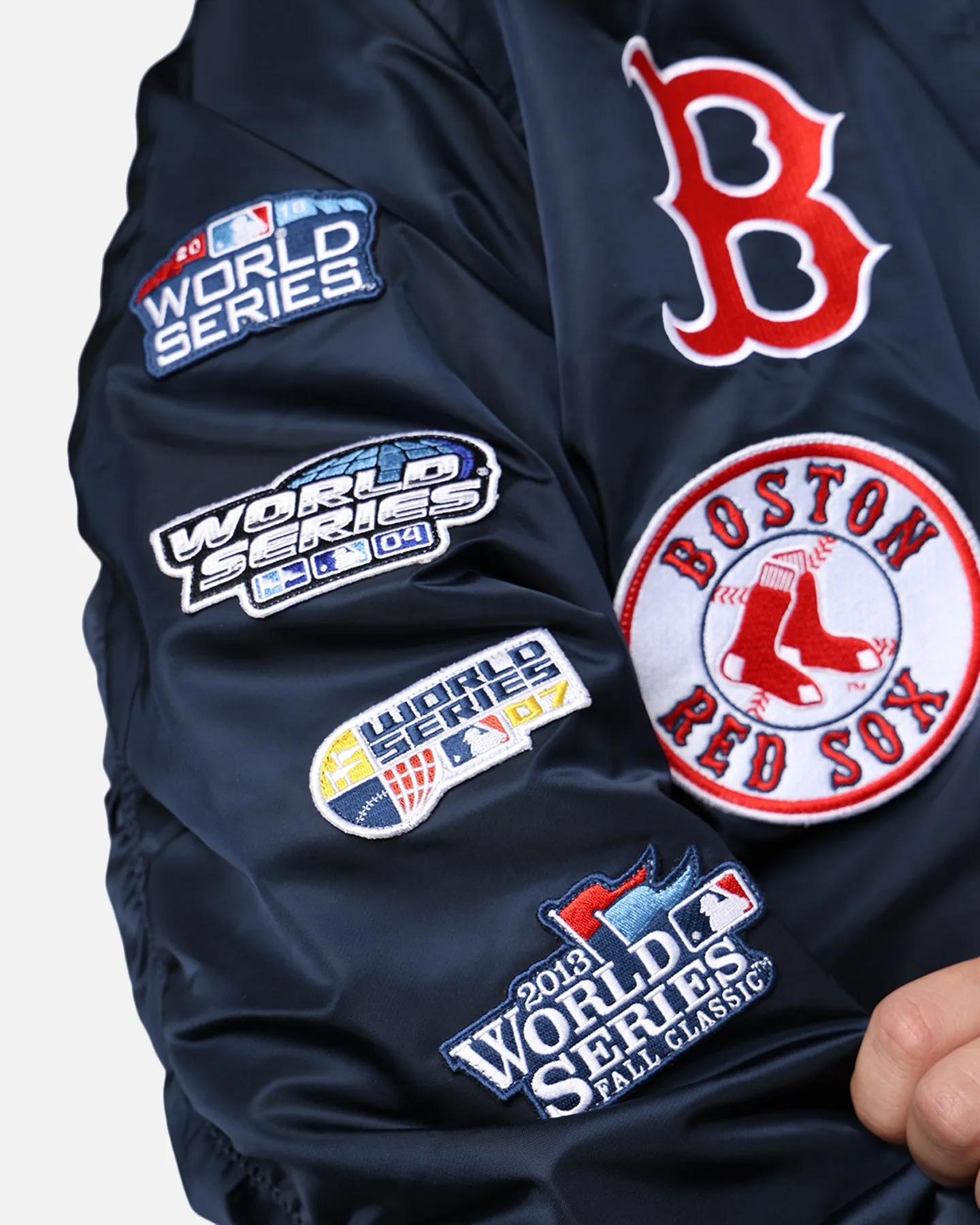 New Era X Alpha Series X MLB Boston Red Sox MA-1 Bomber Jacket Navy