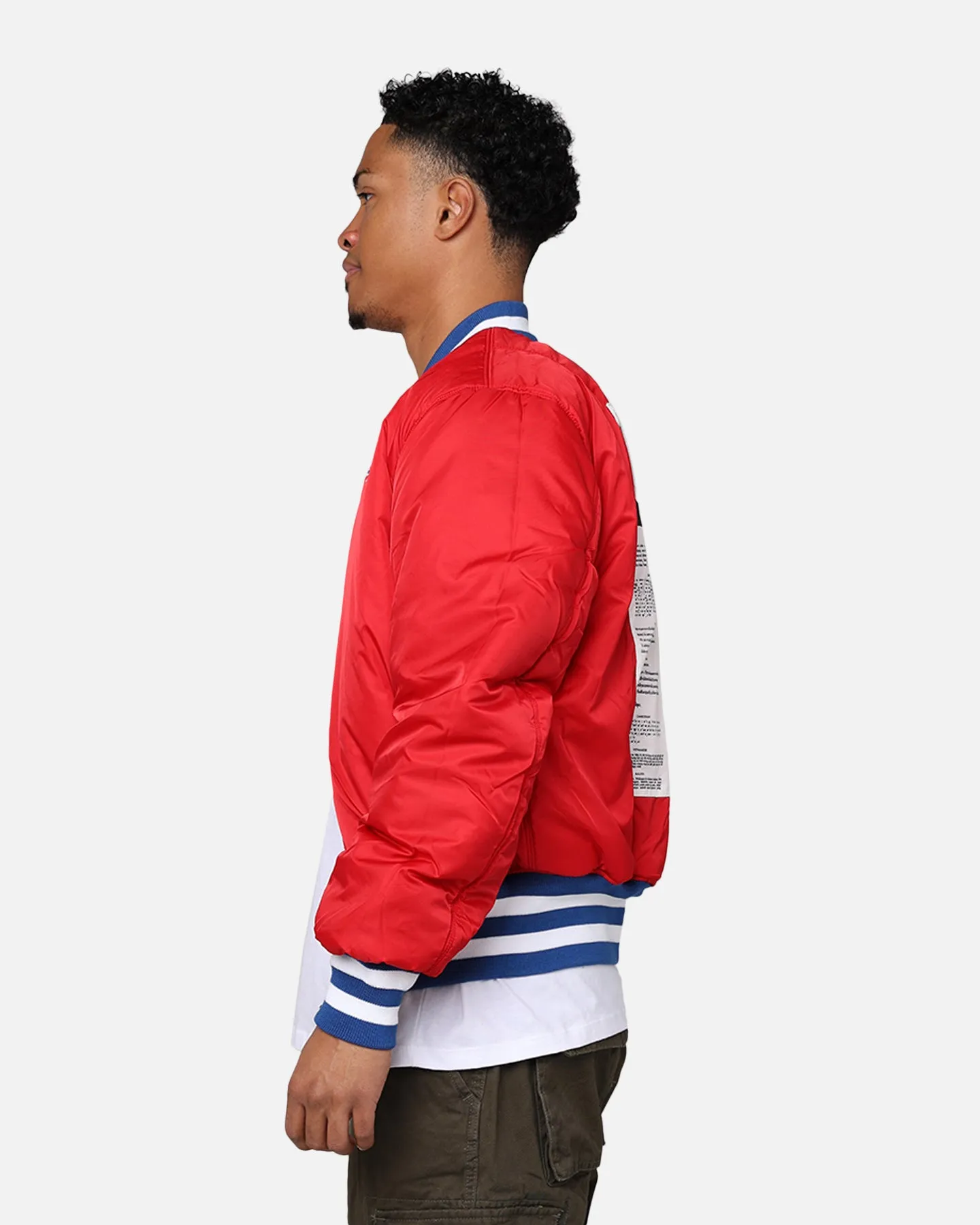 New Era X Alpha Series X NFL Buffalo Bills MA-1 Bomber Jacket Royal/Red