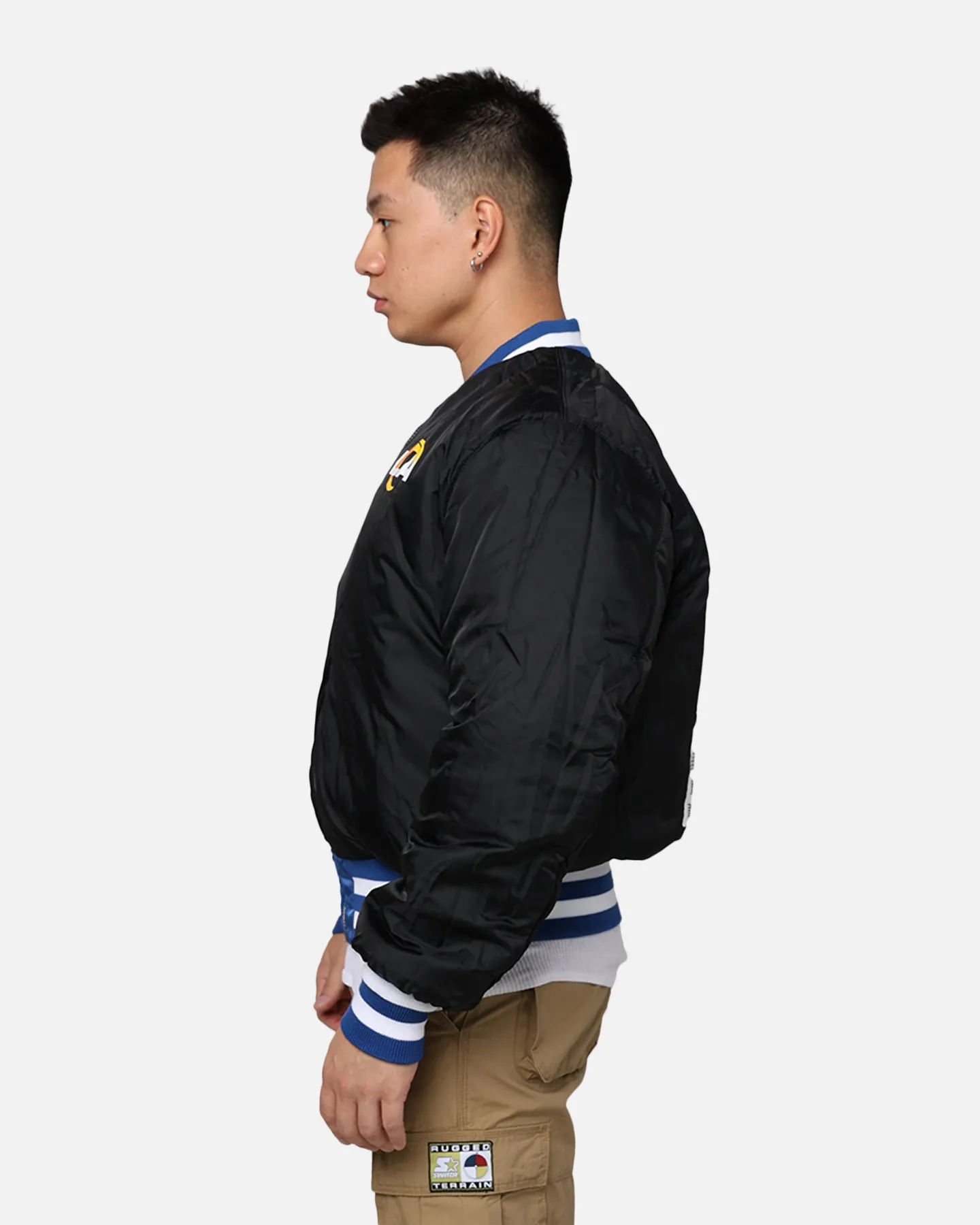 New Era X Alpha Series X NFL Los Angeles Rams MA-1 Bomber Jacket Royal/Black