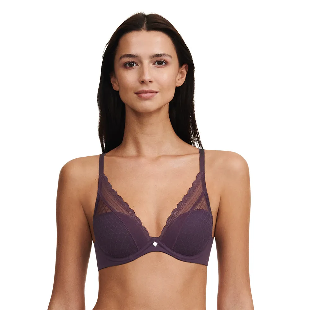 Norah Chic Aubergine Plunge T-Shirt Bra