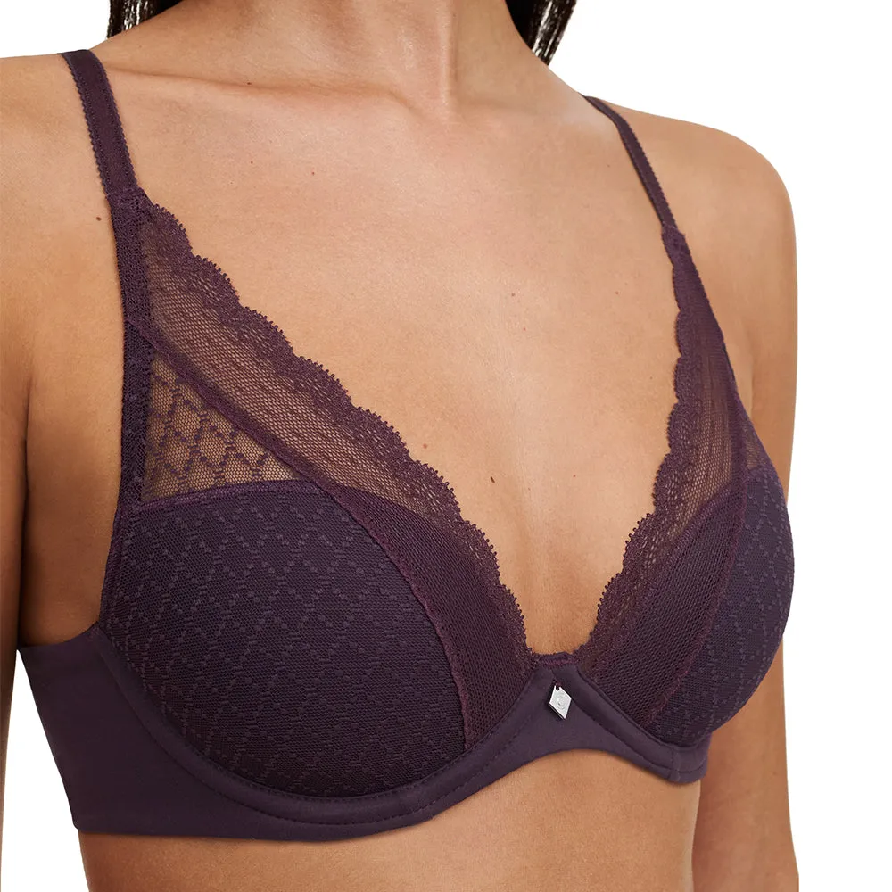 Norah Chic Aubergine Plunge T-Shirt Bra