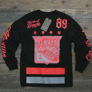 On Deck Jersey Tee Infrared L/S