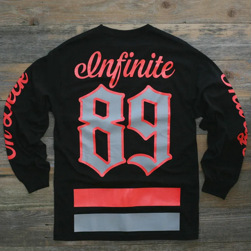 On Deck Jersey Tee Infrared L/S