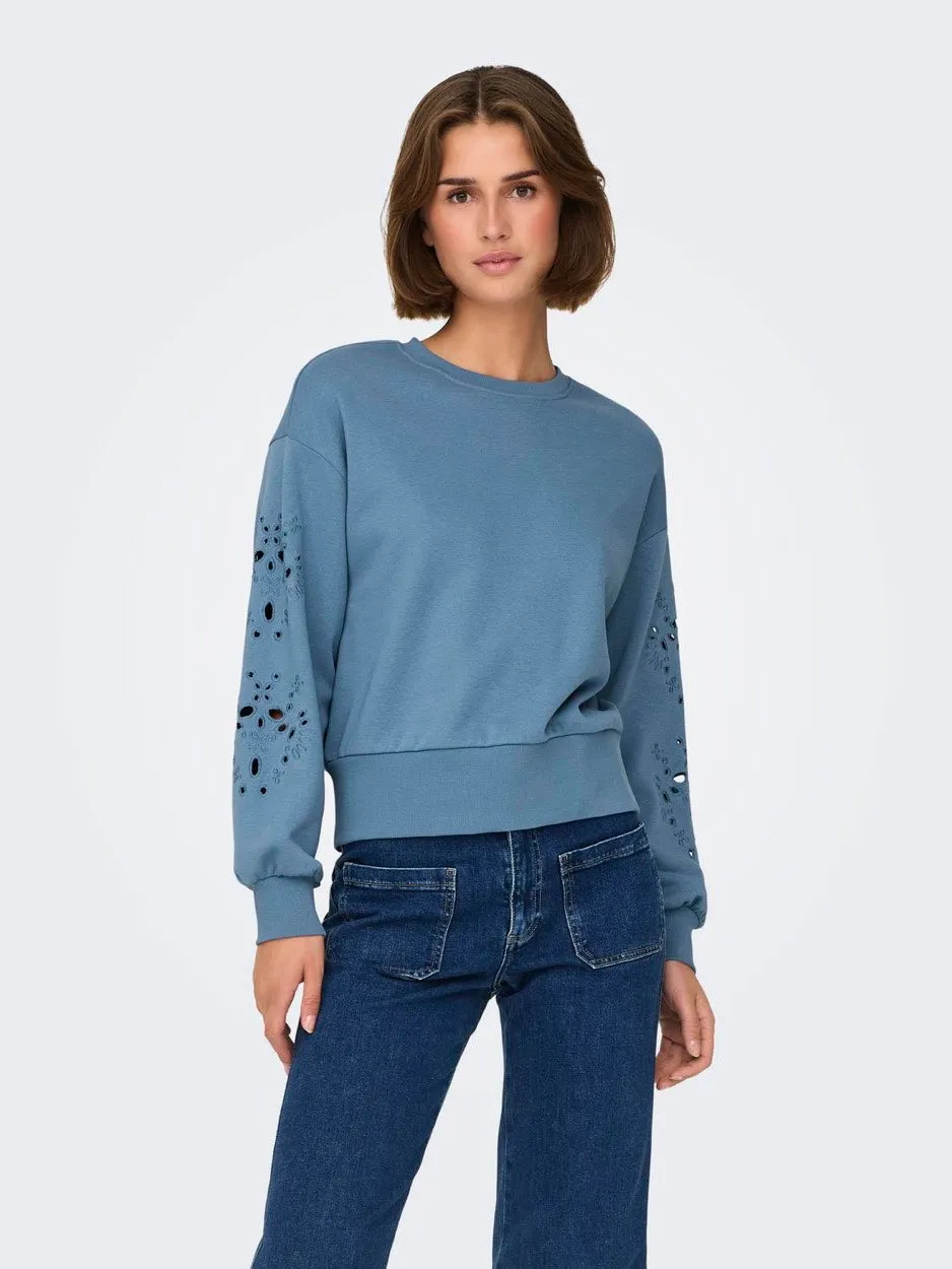 Onlwinnie L/s O-neck Swt - Rafblauw