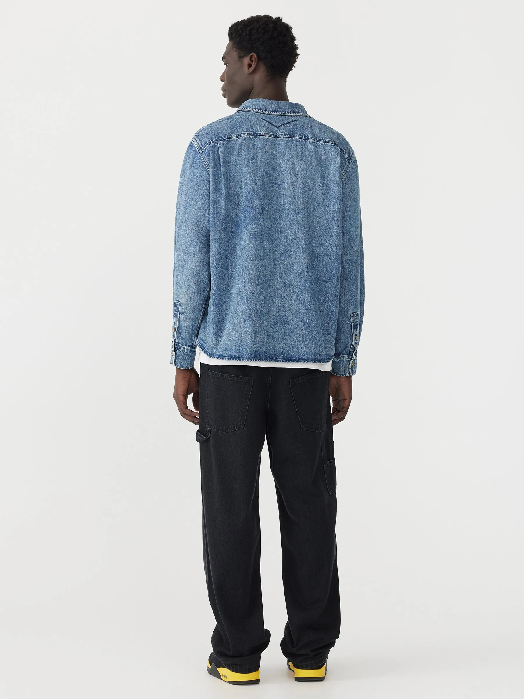 organic denim boxy shirt