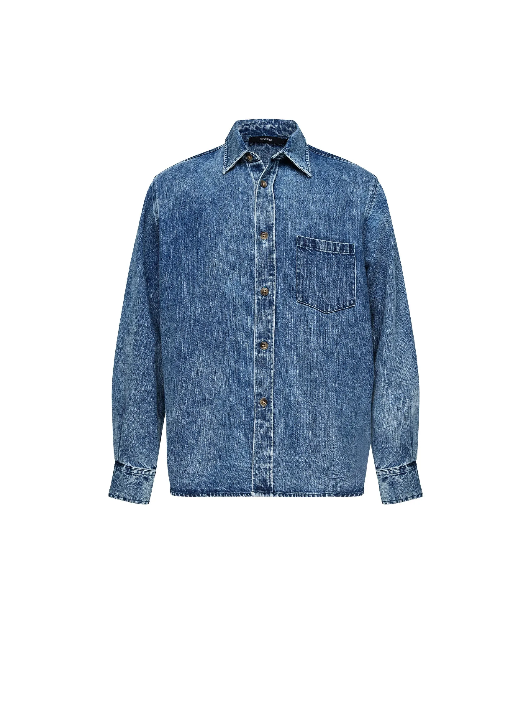 organic denim boxy shirt