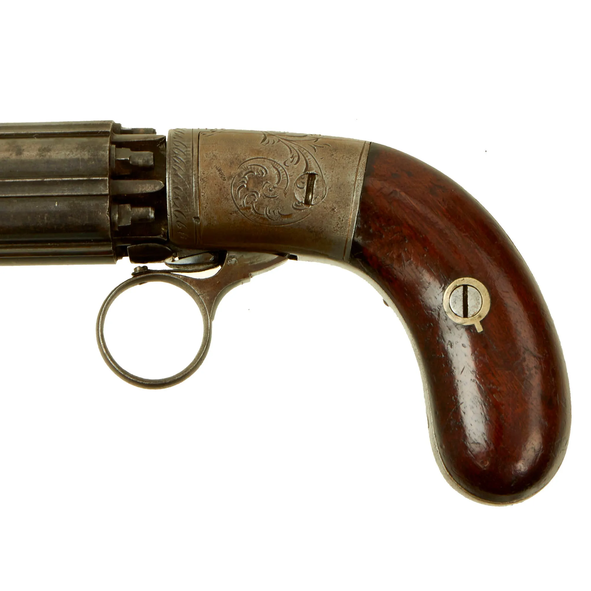 Original 19th Century U.S. Manufactured J.R. Cooper Style Underhammer Pepperbox Percussion Revolver - circa 1850