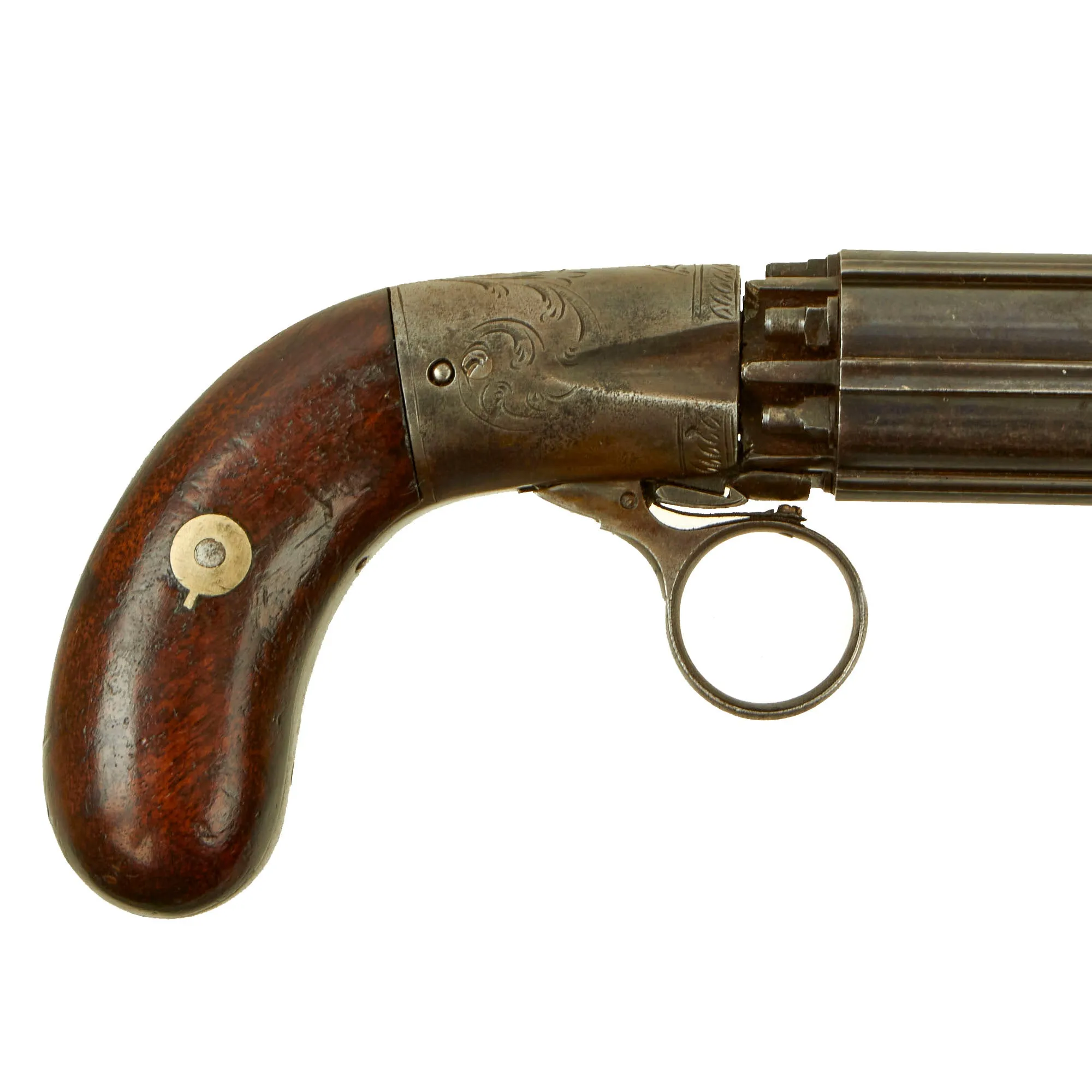 Original 19th Century U.S. Manufactured J.R. Cooper Style Underhammer Pepperbox Percussion Revolver - circa 1850