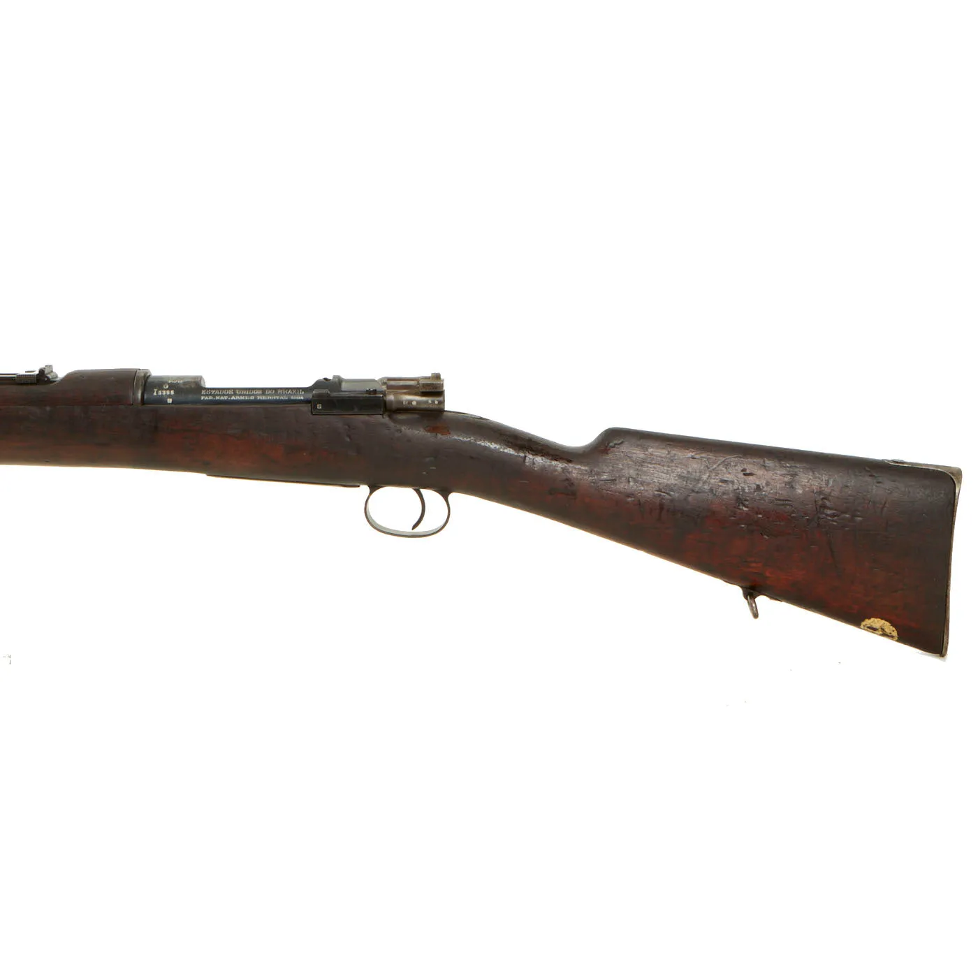 Original Antique Brazilian M1894 Mauser 7×57mm Infantry Rifle by F.N. Herstal in Belgium - Matching Serial I5355