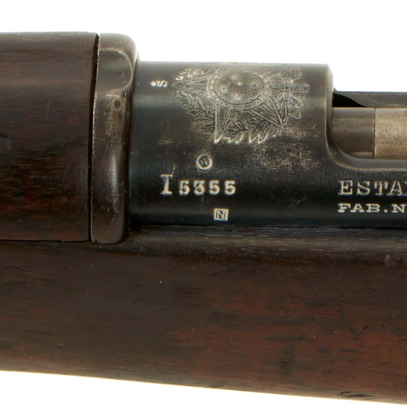 Original Antique Brazilian M1894 Mauser 7×57mm Infantry Rifle by F.N. Herstal in Belgium - Matching Serial I5355