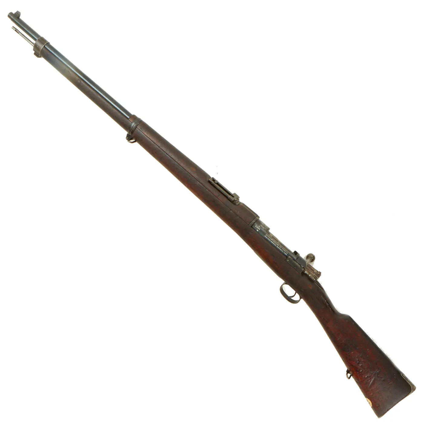 Original Antique Brazilian M1894 Mauser 7×57mm Infantry Rifle by F.N. Herstal in Belgium - Matching Serial I5355