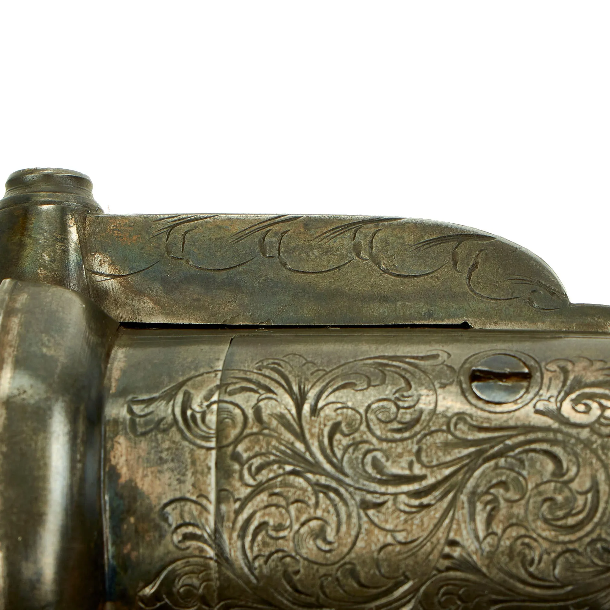 Original British Victorian .36cal Pepperbox Percussion Revolver with Birmingham Proofs - circa 1850