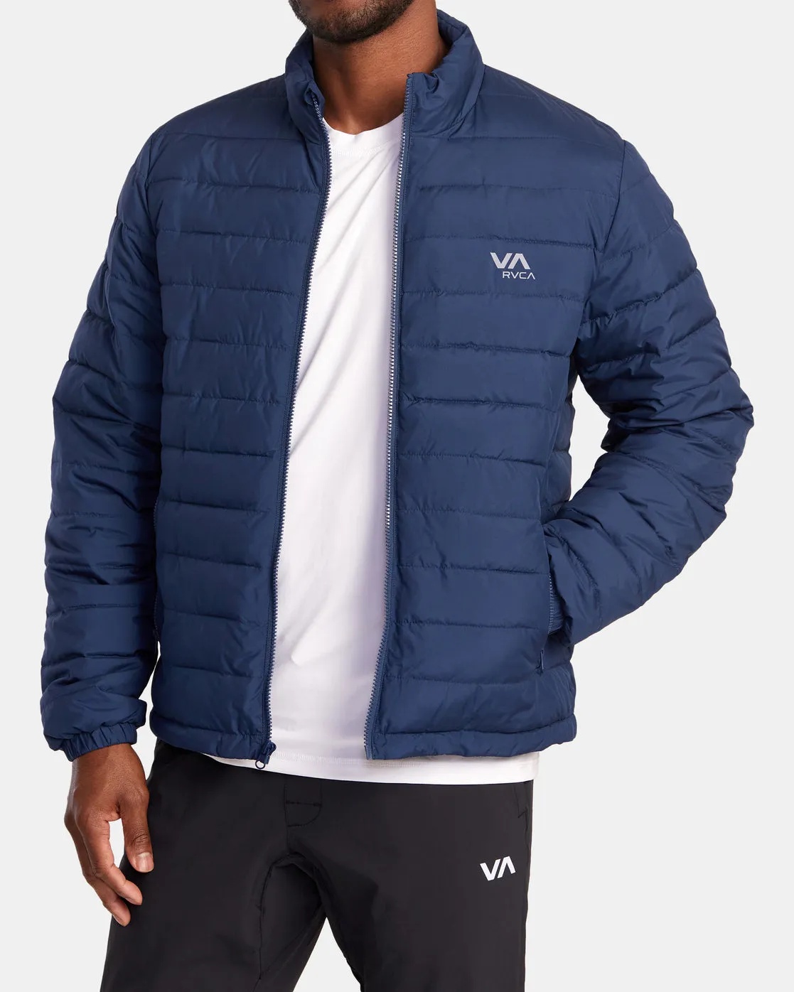 Packable Puffa Jacket - Army Blue