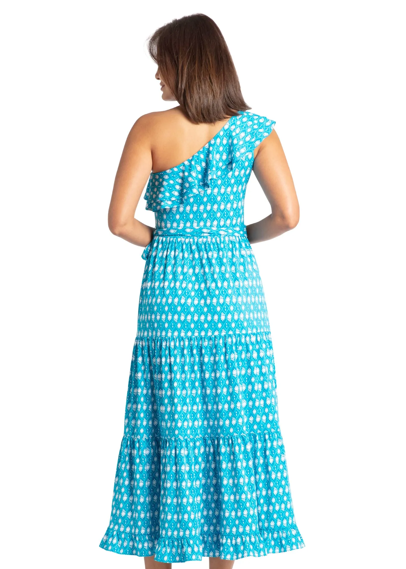 Palm Valley One Shoulder Maxi Dress