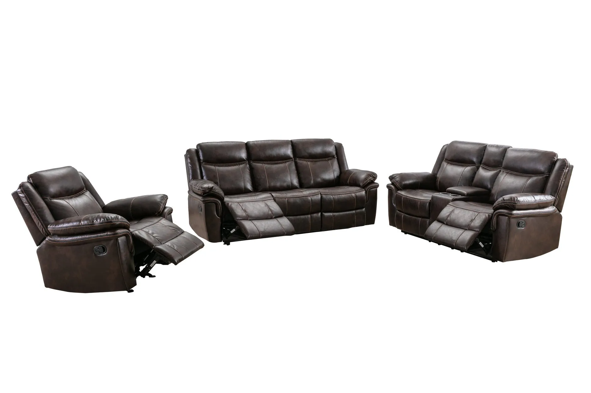 Peabody Brown Reclining Living Set