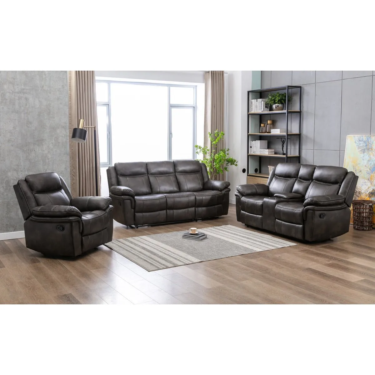 Peabody Grey Rocker Recliner